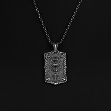 Emren Jewelry 925 Ayar Gümüş Fransız Aslanı Erkek Kolye