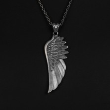 Emren Jewelry 925 Ayar Gümüş Melek Kanadı Erkek Kolye