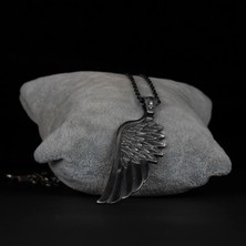 Emren Jewelry 925 Ayar Gümüş Melek Kanadı Erkek Kolye
