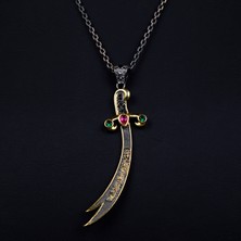 Emren Jewelry 925 Ayar Gümüş Zülfikar Erkek Kolye