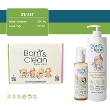 Born & Clean Organik Sertifikalı Şampuan ve Yağ 2'li Set