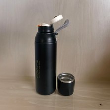 Tarantula Yüksek Yalıtımlı Paslanmaz Çelik Bardaklı Siyah Sıcak/soğuk 700 ml Termos