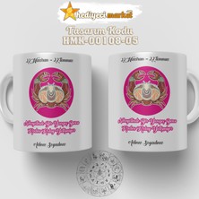 Yengeç Burcu Kadınına Özel Beyaz Kupa Bardak - HMK-00108-05