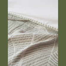 Apricitas Home Müslin Collection June Adaçayı Çift Kişilik Müslin Yatak Örtülü %100 Pamuk Nevresim Takımı