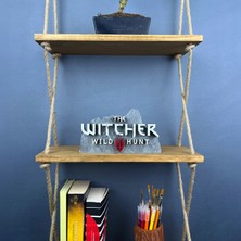 The Witcher 3: Wild Hunt Gri Beyaz Logo Figür - Şık Koleksiyon Parçası