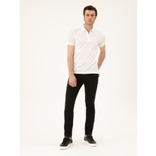 Cacharel Erkek Siyah Slim Fit Pamuk Karışımlı Jean Pantolon 50287090-VR046
