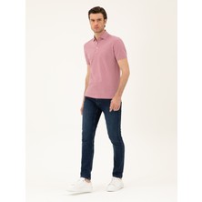 Cacharel Erkek Gül Kurusu Slim Fit Polo Yaka Merserize T-shirt 50284769-VR026