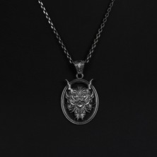 Emren Jewelry 925 Ayar Gümüş Oni Mask Erkek Kolye