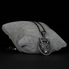 Emren Jewelry 925 Ayar Gümüş Oni Mask Erkek Kolye