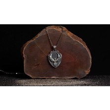 Emren Jewelry 925 Ayar Gümüş Kalkan Temalı Anka Kuşu Erkek Kolye