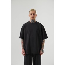 Ben Özgürüm 0 Yaka Oversize Basic Erkek T-Shirt