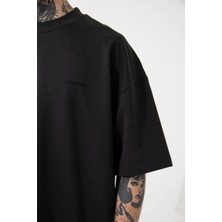 Ben Özgürüm 0 Yaka Oversize Basic Erkek T-Shirt