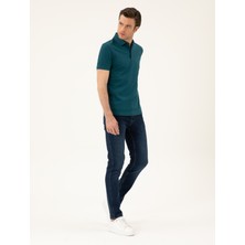 Cacharel Erkek Zümrüt Slim Fit Polo Yaka Merserize T-shirt 50284769-VR055