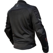 Xspeed X-Evo Yazlık Fileli Korumalı Motosiklet Montu Yeni Sezon Siyah