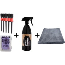 Sgcb 4 Lü Set Gyeon Q²m Iron Wheelcleaner Redefıned Jant Temizleyici 1lt + Kil + 5 Li Fırça Seti + Silme Bezi