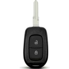 Renk Store Renkstore Renault Symbol Dacia Sandero Logan Duster 2 Buton Beyaz Silikon Kılıf Anahtarlık