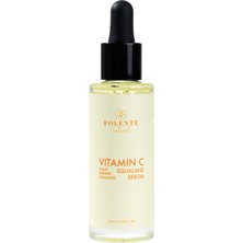 Polente Natural - C Vitamin &  Squalane Serum - Aydınlatıcı Leke Serumu (C Vitamini Kompleksi) (30 ml)