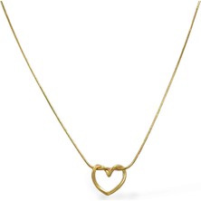 ÇLK Accessories Çelik Içi Boş Kalp Kolye
