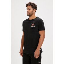 Bad Bear Gotcha Siyah Baskılı Erkek Tişört