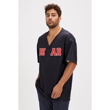 Bad Bear Homer Siyah Baskılı Erkek Gömlek