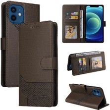 MY Boutique1 Iphone 12 Için Flip Case Kickstand Üç Kart Yuvaları Premium Deri (Yurt Dışından)