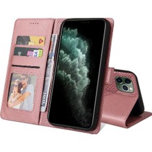 MY Boutique1 Iphone 11 Pro Kickstand Premium Deri Üç Kart Yuvaları Için Flip Case (Yurt Dışından)