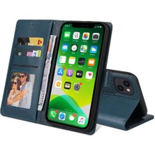 MY Boutique1 Iphone 14 Için Flip Case Premium Deri Iki Kart Yuvaları Premium Deri (Yurt Dışından)