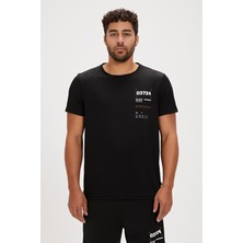 Bad Bear Jesse Siyah Baskılı Erkek Tişört