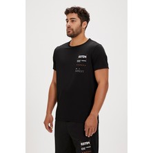 Bad Bear Jesse Siyah Baskılı Erkek Tişört