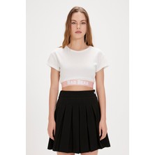 Bad Bear Della Beyaz Baskılı Kadın Tişört