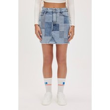 Bad Bear Vendy Mavi Denim Etek
