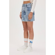 Bad Bear Vendy Mavi Denim Etek