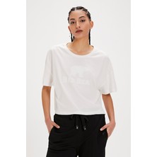 Bad Bear Holly Beyaz Baskılı Kadın Tişört