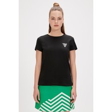 Bad Bear Laura Siyah Basic Baskılı Kadın Tişört