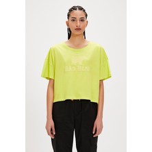Bad Bear Holly Yeşil Baskılı Kadın Tişört