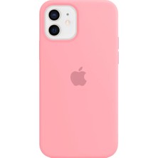 Soft Store TR iPhone 15 Pro Max Uyumlu Pembe Renk Logolu Lansman Içi Kadife Silikon Kılıf