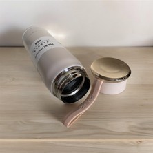 Tarantula Classıc Bej Stainless Steel Yandan Tutmalı  450 ml Günlük , Şık, Modern , Hediyelik Termos