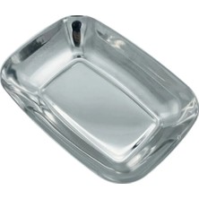 Kitchen Design Lab Paslanmaz Çelik Kayık Tabak Kase - Çerezlik, Meze ve Salata Kasesi Sosluk, 17 Cm, 2 Adet Büyük