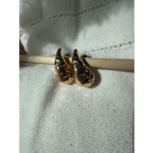 Nidi Store Altın Renk Dagrede Gözyaşı Bottega Küpe