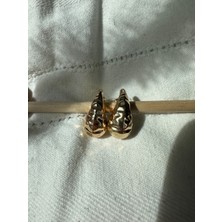 Nidi Store Altın Renk Dagrede Gözyaşı Bottega Küpe
