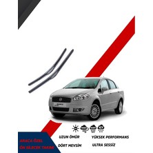 Martigues Fiat Linea 2007-2016 Uyumlu Model Aralığı Muz Silecek Seti Sürücü Taraf 650MM Yolcu Taraf 380MM