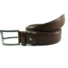 Mentor Regalo Erkek Kemer Kahve Klasik Desenli 28026