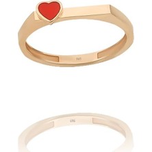 İzgi Kuyumculuk Kalp Çizgi Yüzük