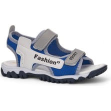 Prego (Arzen) Termo Kaymaz Taban Çift Cırtlı Çocuk Sandalet Saks Mavi