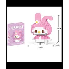 Sanrio Bricks 3D Yapboz LEGO Puzzle Yapı Oyuncakları Cinnamoroll Kuromi My Melody