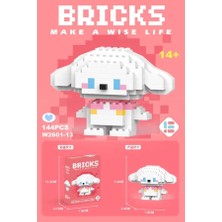 Sanrio Bricks 3D Yapboz LEGO Puzzle Yapı Oyuncakları Cinnamoroll Kuromi My Melody