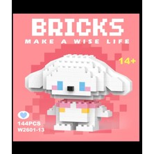 Sanrio Bricks 3D Yapboz LEGO Puzzle Yapı Oyuncakları Cinnamoroll Kuromi My Melody