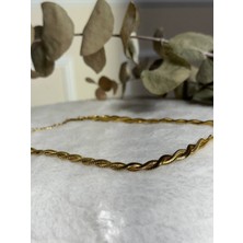 Nidi Store Altın Rengi Gold 45CM Burgu Kolye