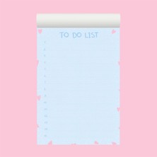 Grdall 1 Adet - A6 Ebatta Üstten Tutkallı Not - Tutkallı Bloknot - Desenli Notluk - Notepad