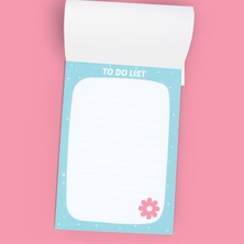 Grdall 1 Adet - A6 Ebatta Üstten Tutkallı Not - Tutkallı Bloknot - Desenli Notluk - Notepad